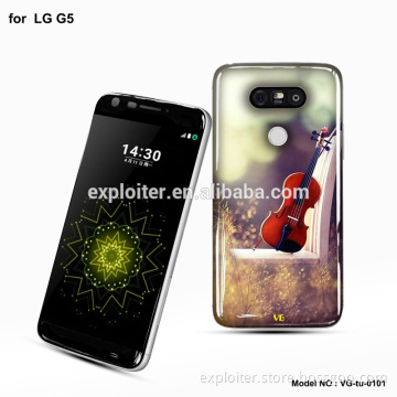 Ultra thin soft plastic epoxy resin customized phone case for LG G5 H868 case